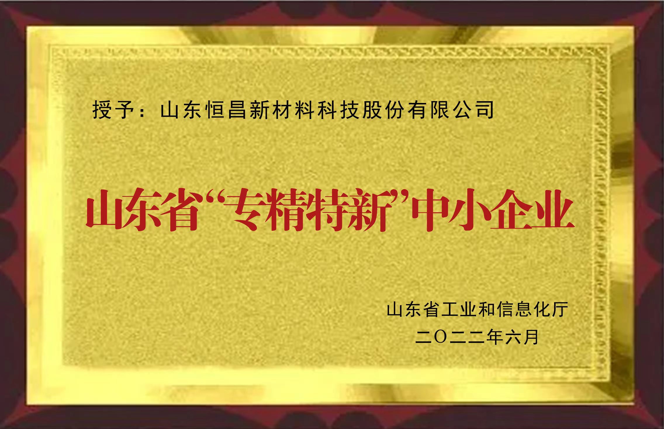 ”专精特新“中小型企业